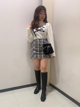 Emi【骨格ウェーブ/ブルベ冬】さん（レディース・152cm）の秋コーディネート