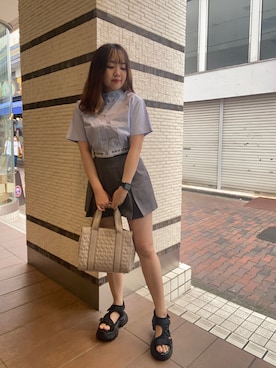 Emi【骨格ウェーブ/ブルベ冬】さん(レディース・152cm)の夏コーディネート