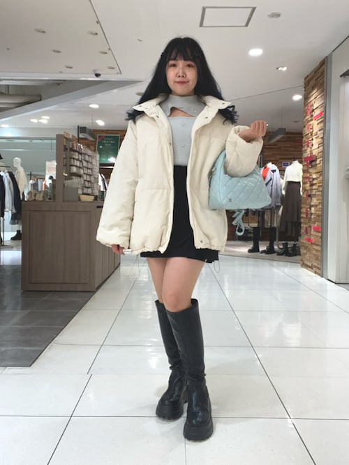 キラキラビジュー付きカッティングニット（ニット/セーター）｜one