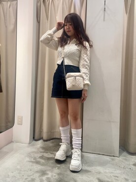 「ZIPニット」｜Emi【骨格ウェーブ/ブルベ冬】さん（レディース・152cm）の秋コーディネート