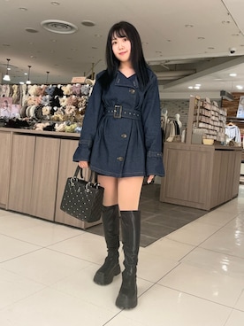 Emi【骨格ウェーブ/ブルベ冬】さん（レディース・153cm）の冬コーディネート