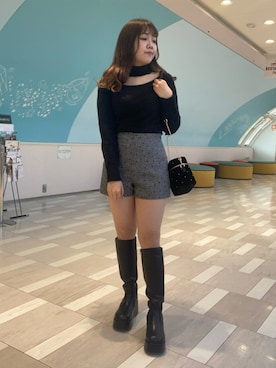 Emi【骨格ウェーブ/ブルベ冬】さん（レディース・152cm）の冬コーディネート