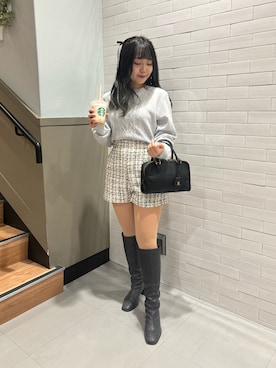 Emi【骨格ウェーブ/ブルベ冬】さん（レディース・153cm）の冬コーディネート