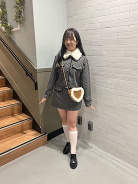 「アイテム（デニムジャケット）」を使った、Emi【骨格ウェーブ/ブルベ冬】さん（レディース・153cm）の夏コーディネート