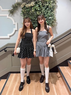 「アイテム（ワンピース/ドレス、その他）」を使った、Emi【骨格ウェーブ/ブルベ冬】さん（レディース・153cm）の夏コーディネート