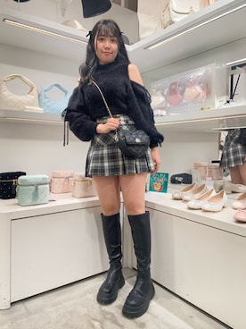 Emi【骨格ウェーブ/ブルベ冬】さん（レディース・152cm）の冬コーディネート