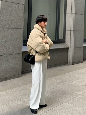 「韓国コーデ」｜「アイテム（ブルゾン）」を使った、yütarouさん（メンズ・168cm）の冬コーディネート