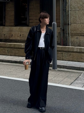 「低身長男子」｜「アイテム（ブルゾン）」を使った、yütarouさん（メンズ・168cm）の秋コーディネート