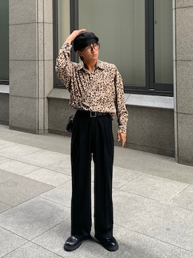 「MGV（エムジーヴィー）のアイテム（トップス）」を使った、yütarouさん（メンズ・168cm）の春コーディネート