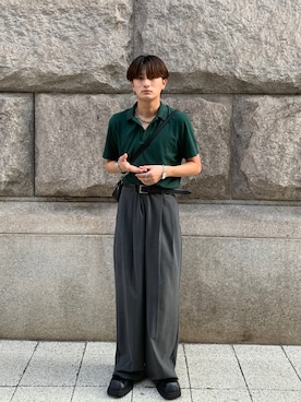 「アイテム（ドレスシューズ）」を使った、yütarouさん（メンズ・168cm）の夏コーディネート