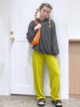 北浦佳那美さん（レディース・157cm）の夏コーディネート