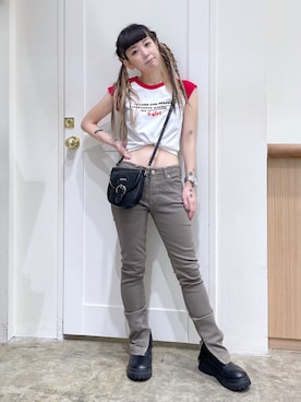 北浦佳那美さん（レディース・157cm）の夏コーディネート