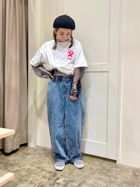 北浦佳那美さん（レディース・157cm）の春コーディネート