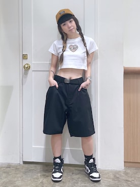 北浦佳那美さん（レディース・157cm）の夏コーディネート