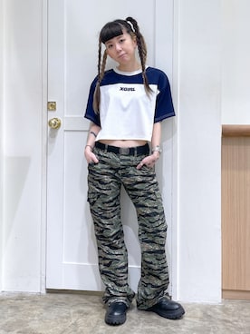 北浦佳那美さん(レディース・157cm)の夏コーディネート
