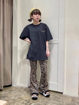 「SHAKA」｜「アイテム（ハンチング/ベレー帽）」を使った、北浦佳那美さん（レディース・157cm）の春コーディネート