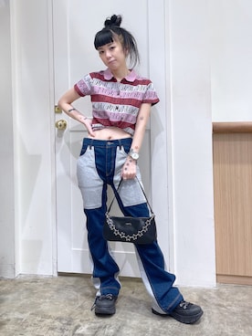 北浦佳那美さん（レディース・157cm）の夏コーディネート