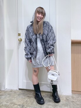 北浦佳那美さん（レディース・157cm）の冬コーディネート