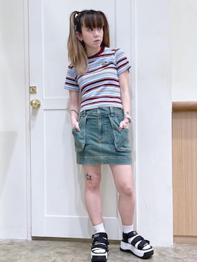 北浦佳那美さん(レディース・157cm)の夏コーディネート