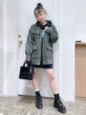 北浦佳那美さん（レディース・157cm）の冬コーディネート