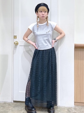 北浦佳那美さん（レディース・157cm）の夏コーディネート