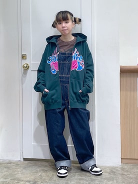 北浦佳那美さん（レディース・157cm）の冬コーディネート