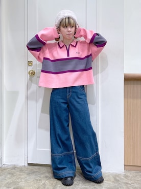 北浦佳那美さん（レディース・157cm）の冬コーディネート