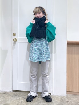 北浦佳那美さん（レディース・157cm）の冬コーディネート