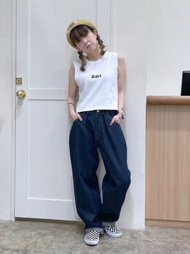 北浦佳那美さん（レディース・157cm）の夏コーディネート