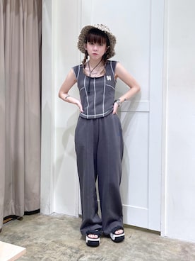 北浦佳那美さん(レディース・157cm)の春コーディネート