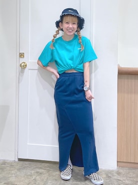 北浦佳那美さん（レディース・157cm）の夏コーディネート