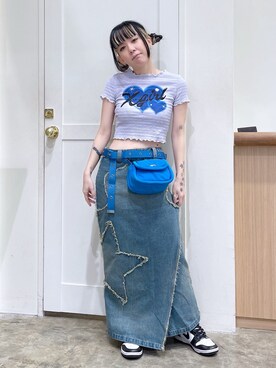 「スター」｜北浦佳那美さん（レディース・157cm）の春コーディネート