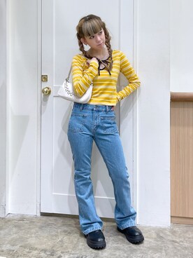 北浦佳那美さん（レディース・157cm）の春コーディネート