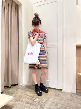 「NIKE」｜北浦佳那美さん（レディース・157cm）の春コーディネート