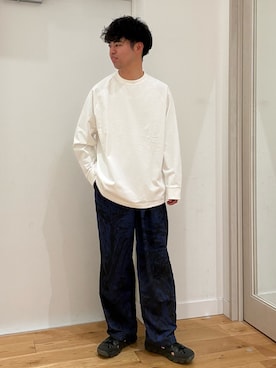 「EKAL（エカル）のアイテム」を使った、にのさんさん（メンズ・178cm）の夏コーディネート