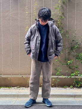 「URBAN RESEARCH Sonny Label（アーバンリサーチサニーレーベル）のヘビーウェイトコットンベーシックスウェット（スウェット）」を使った、にのさんさん（メンズ・179cm）の秋コーディネート