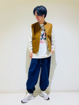 「Carhartt（カーハート）のアイテム（その他）」を使った、takahiroさん（メンズ・178cm）の秋コーディネート