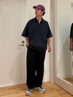「EKAL（エカル）のアイテム」を使った、にのさんさん（メンズ・178cm）の夏コーディネート