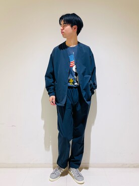 にのさんさん（メンズ・178cm）の春コーディネート