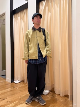 「EKAL（エカル）のアイテム」を使った、にのさんさん（メンズ・178cm）の冬コーディネート