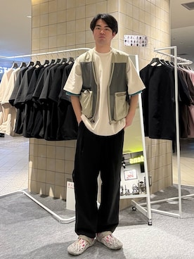 「EKAL（エカル）のアイテム」を使った、にのさんさん（メンズ・178cm）の春コーディネート