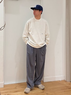 「EKAL（エカル）のアイテム」を使った、にのさんさん（メンズ・178cm）の夏コーディネート