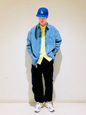 「NEW ERA（ニューエラ）のアイテム（その他）」を使った、takahiroさん（メンズ・178cm）の春コーディネート