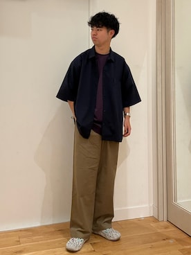 「EKAL（エカル）のアイテム」を使った、にのさんさん（メンズ・178cm）の夏コーディネート