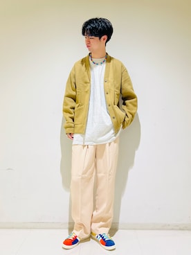 「RICE NINE TEN（ライスナインテン）のアイテム（ネックレス）」を使った、takahiroさん（メンズ・178cm）の秋コーディネート