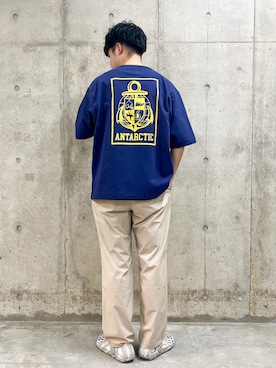 「ARMY TWILL（アーミーツイル）のアイテム（トップス）」を使った、takahiroさん（メンズ・178cm）の春コーディネート