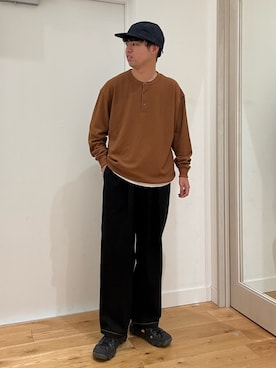 「EKAL（エカル）のアイテム」を使った、にのさんさん（メンズ・178cm）の夏コーディネート