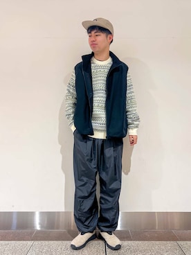 「寒い」｜「アイテム（その他アウター）」を使った、にのさんさん（メンズ・179cm）の冬コーディネート