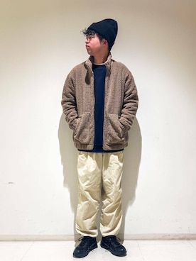 「URBAN RESEARCH Sonny Label（アーバンリサーチサニーレーベル）のヘビーウェイトコットンベーシックスウェット（スウェット）」を使った、にのさんさん（メンズ・179cm）の秋コーディネート