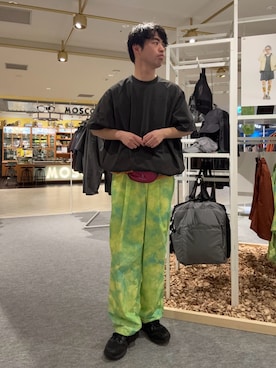 「EKAL（エカル）のアイテム」を使った、にのさんさん（メンズ・178cm）の春コーディネート